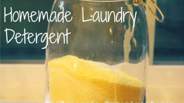 how to make homemade laundry detergent