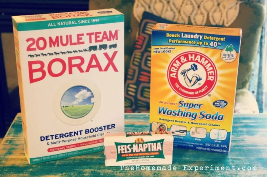 homemade laundry detergent ingredients