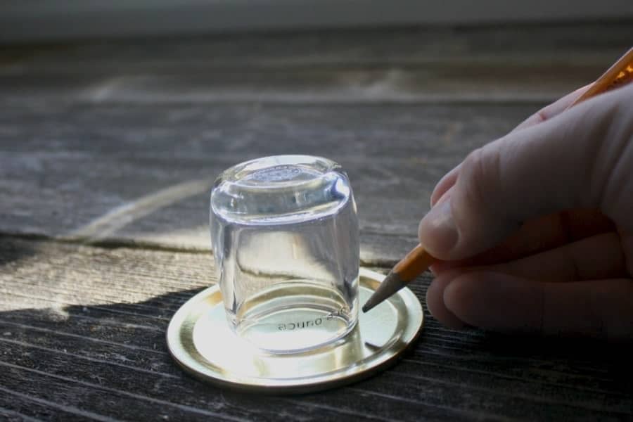 diy mason jar shaker trace your punching pattern