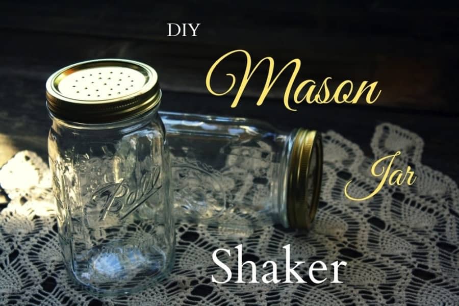 DIY Mason Jar Salt and Pepper Shakers