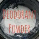 homemade deodorant powder