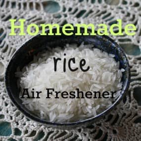 homemade air freshener with rice