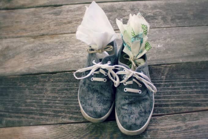 using homemade shoe deodorizers