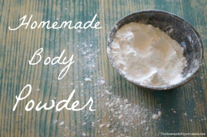 Unscented Homemade Body Dusting Powder