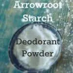 Arrowroot Homemade Deodorant Powder