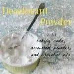 Homemade Deodorant Powder with Essential Oil