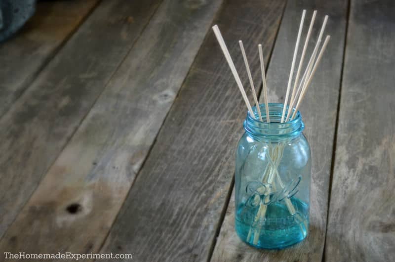 Finished Homemade Reed Diffuser