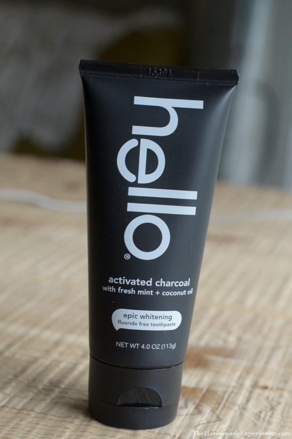 hello charcoal tooth paste