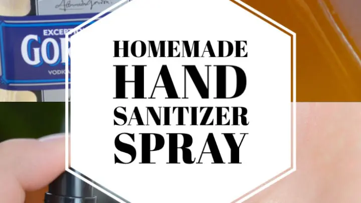 How to make homemade hand sanitizer spray